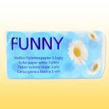 120 Rollen Toiettenpapier 3-lagig hochwei� gepr�gt 250 Blatt/Rolle (AG-014)